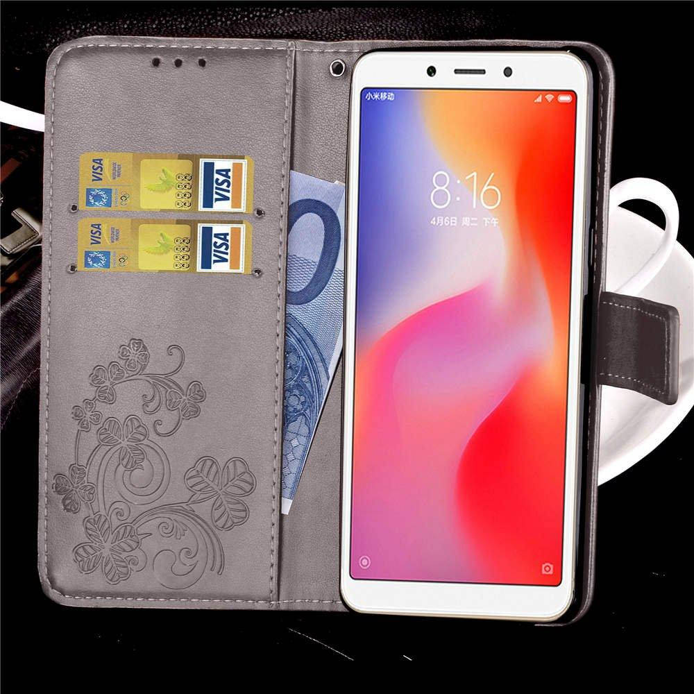 

Чехол Clover для Xiaomi Redmi 6 книжка кожа PU серый