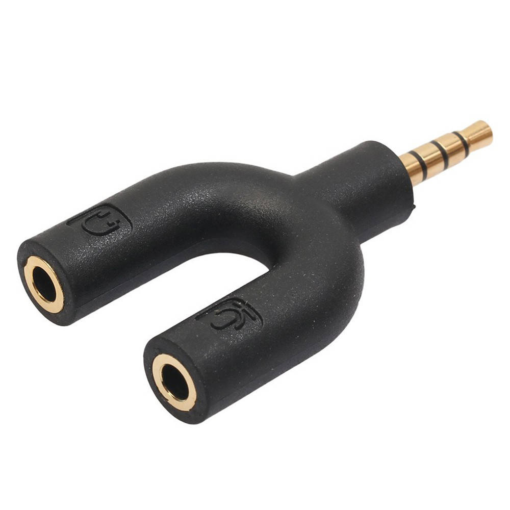 

Разветвитель Epik Audio Jack 3.5mm to AUX для микрофона и наушников черный