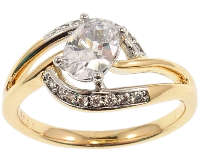 

Кольцо Xuping Позолота 18K+Родий "Очарование" р.17