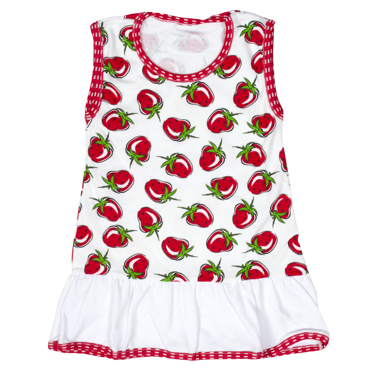 

Платье Клубничка, Белый