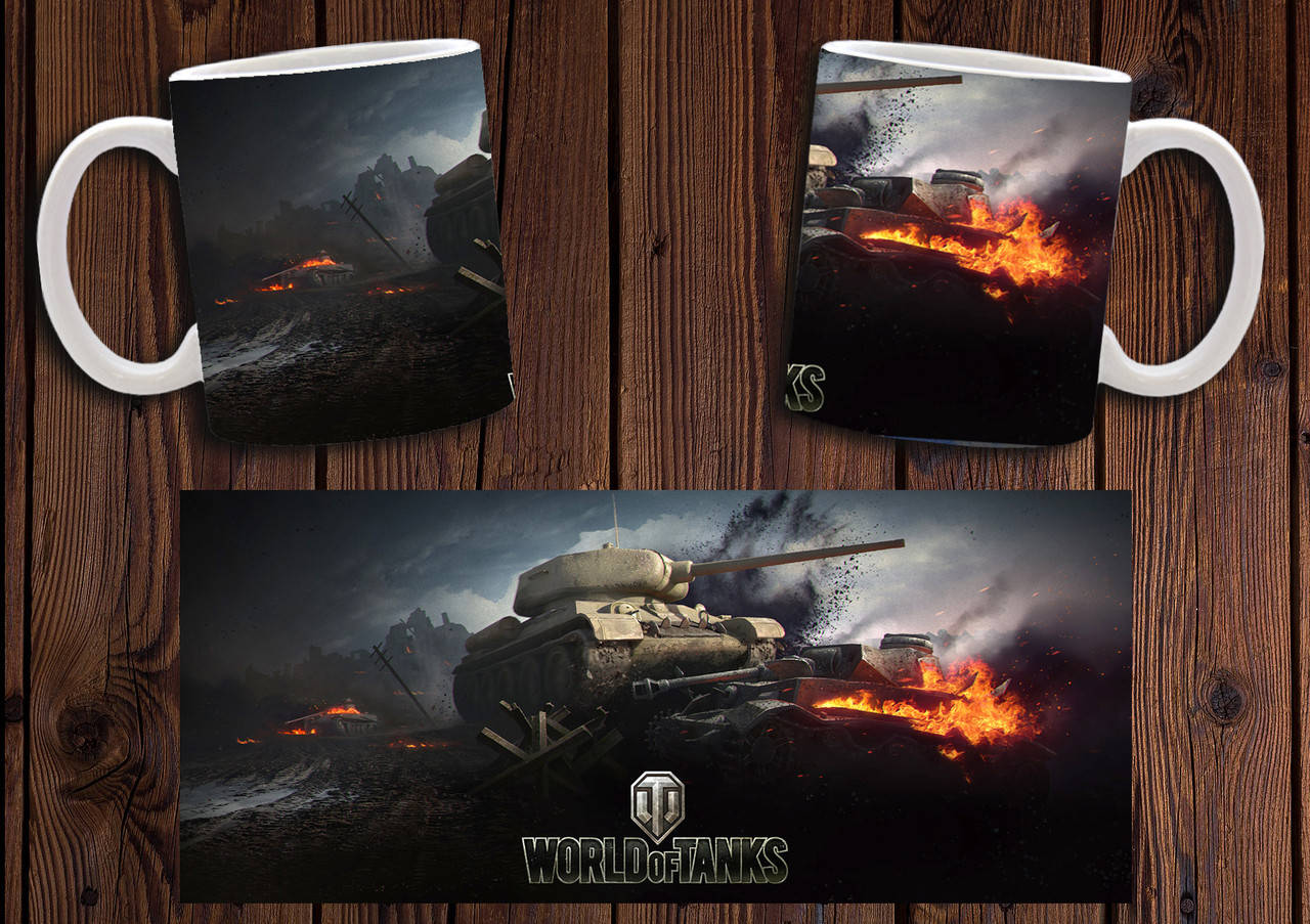 

Чашка "World of Tanks" / Кружка Мир Танков №3, Белый