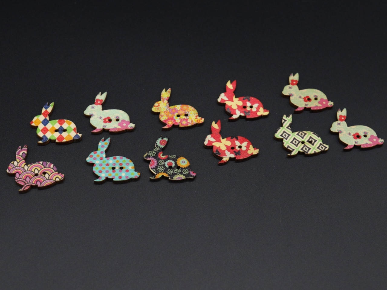 

Деревянные заготовки для творчества. Кролик. Цвет микс. 32мм