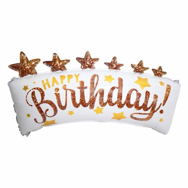 

Надпись Happy Birthday, золотой (70*43см), Китай УП