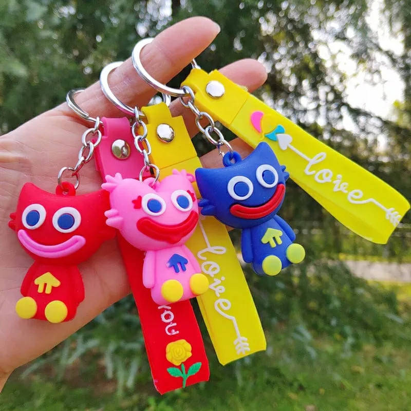 

Хагги Вагги из Поппи Плейтайм Брелок Игрушка Huggy Wuggy из Poppy Playtime, Синий