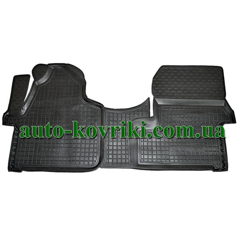 

Резиновые коврики в салон Volkswagen Crafter 2006- (Avto-Gumm), Черный