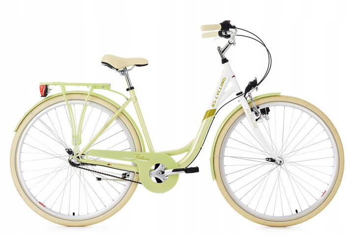 

Женский городской велосипед KS Cycling Belluno 28'' Nexus-3 White-Green Германия