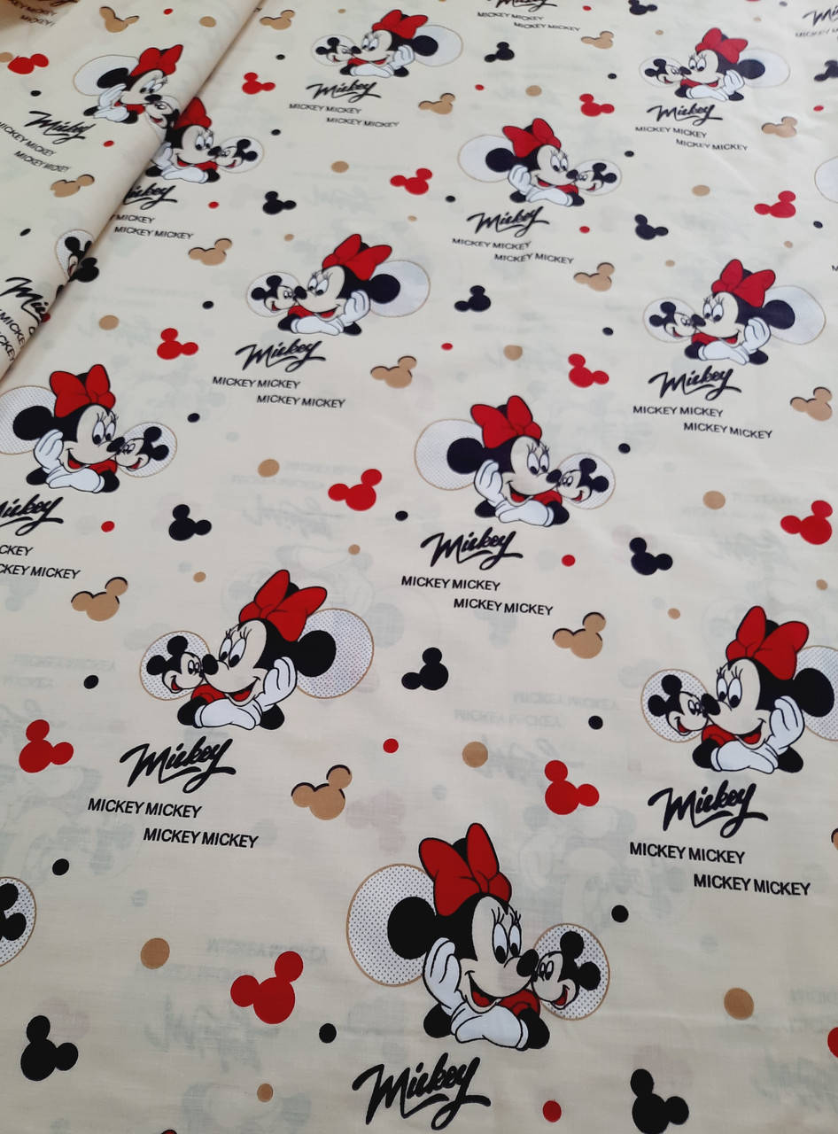 

Бязь Gold Минни маус беж 220 см Minnie Mouse