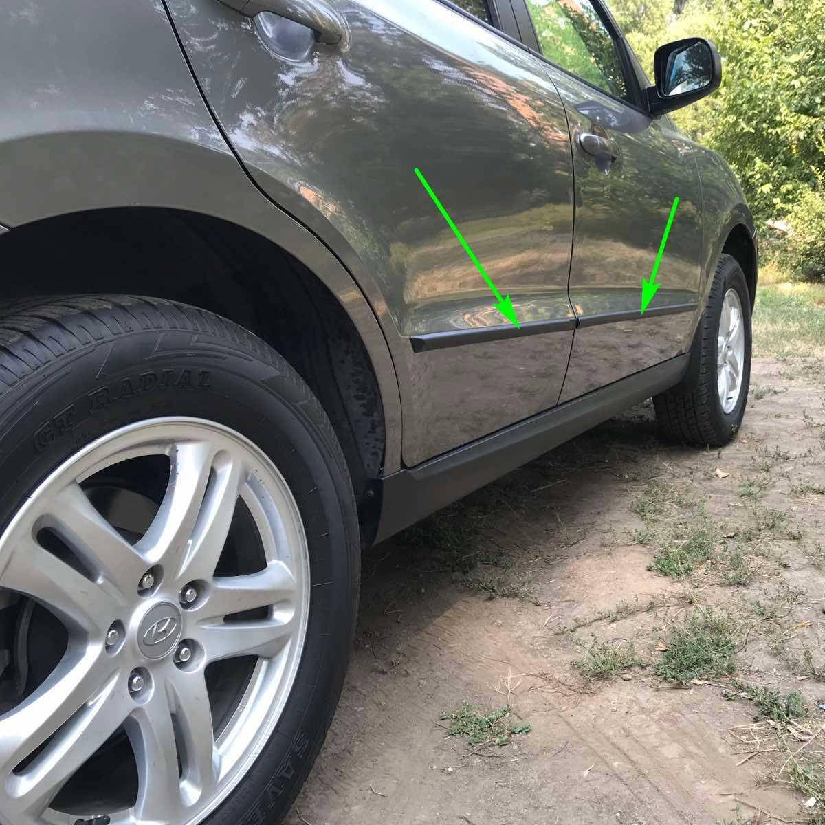 

Молдинги на двери для Hyundai Santa Fe Mk2 2006-2012