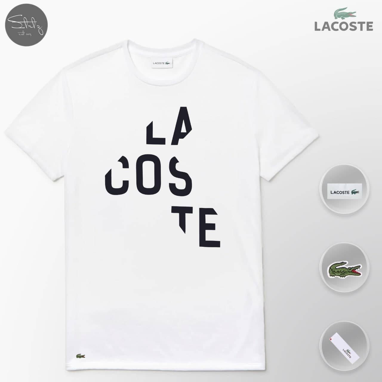 

Летняя Мужская футболка с крокодилом лакост/Lacoste