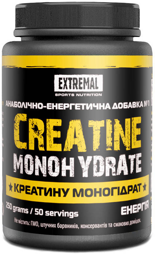 

Креатин Extremal 100% Сreatine monohydrate 250 г чистый креатина моногидрат