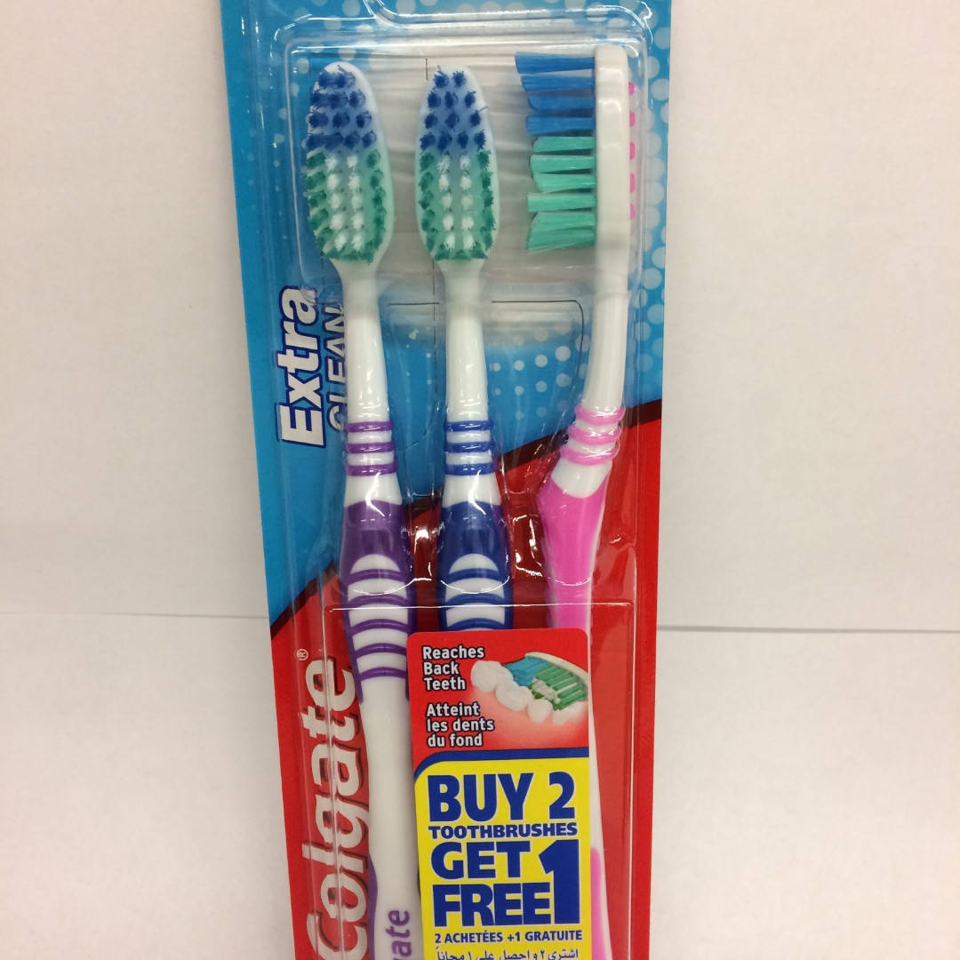 

Зубные щётки Colgate extra clean 2+1 MEDIUM