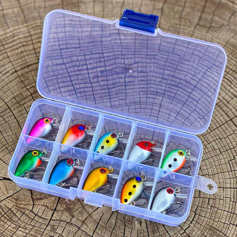 

Набор микро-крэнков 10в1 2.5см 2г, Разные цвета