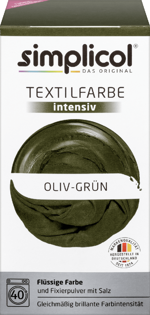 

Текстильная краска Simplicol Intensiv Oliv- Grün, 150мл+400г