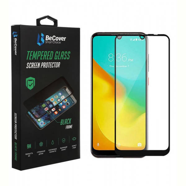 

Защитное стекло BeCover для ZTE Blade A51/A71 Black (706670), Черный