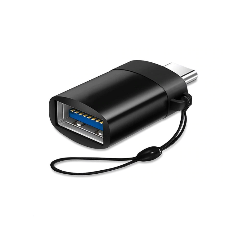 

Адаптер Olaf OTG Type-C - USB 3.0. Переходник для соединения устройств Type-C OTG адаптер S34C, Черный