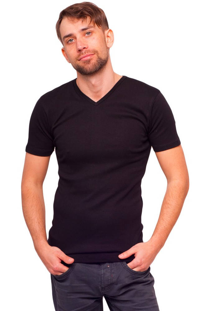 

Футболка чоловіча Наталюкс 21-1303 чорний 32909, 2XL