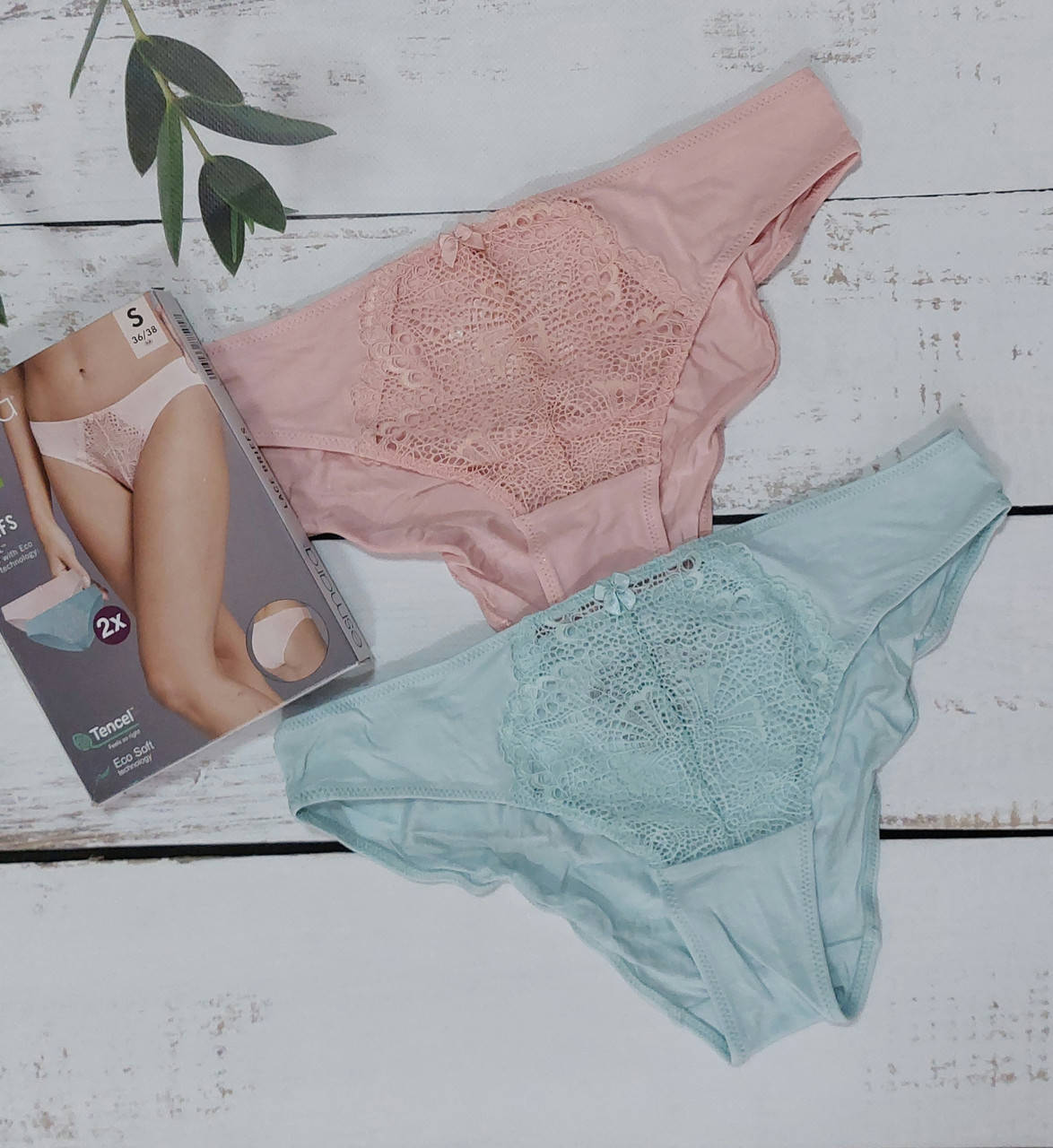 

Набор 2 шт труси esmara s blue/pink, Красный