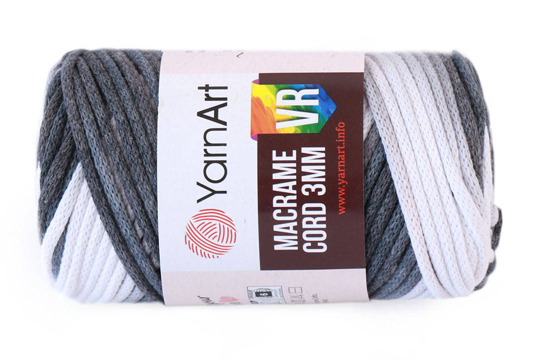 

YarnArt Macrame Cord 3mmYarnArt VR, №910, Секционное крашение