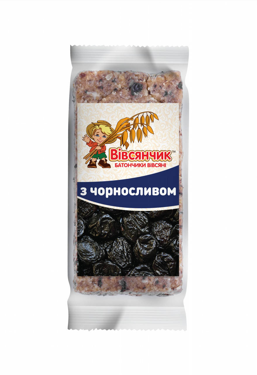 

Сушені продукти Харчі Батончик вівсяний з чорносливом