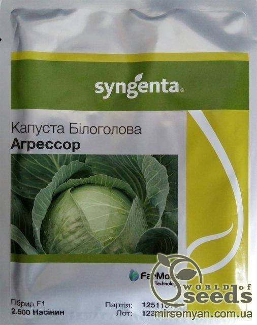 

Капуста белокочанная "Агрессор" F1 2500 с. Сингента, (Syngenta)