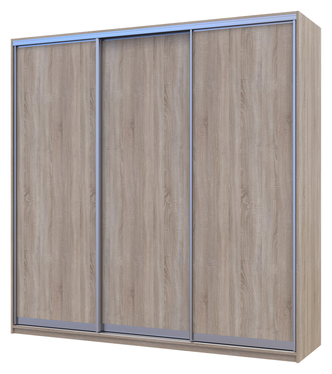 Шафа купе Doros Сіті Лайт Дуб сонома 3 ДСП 225х60х225 (42002137) 4