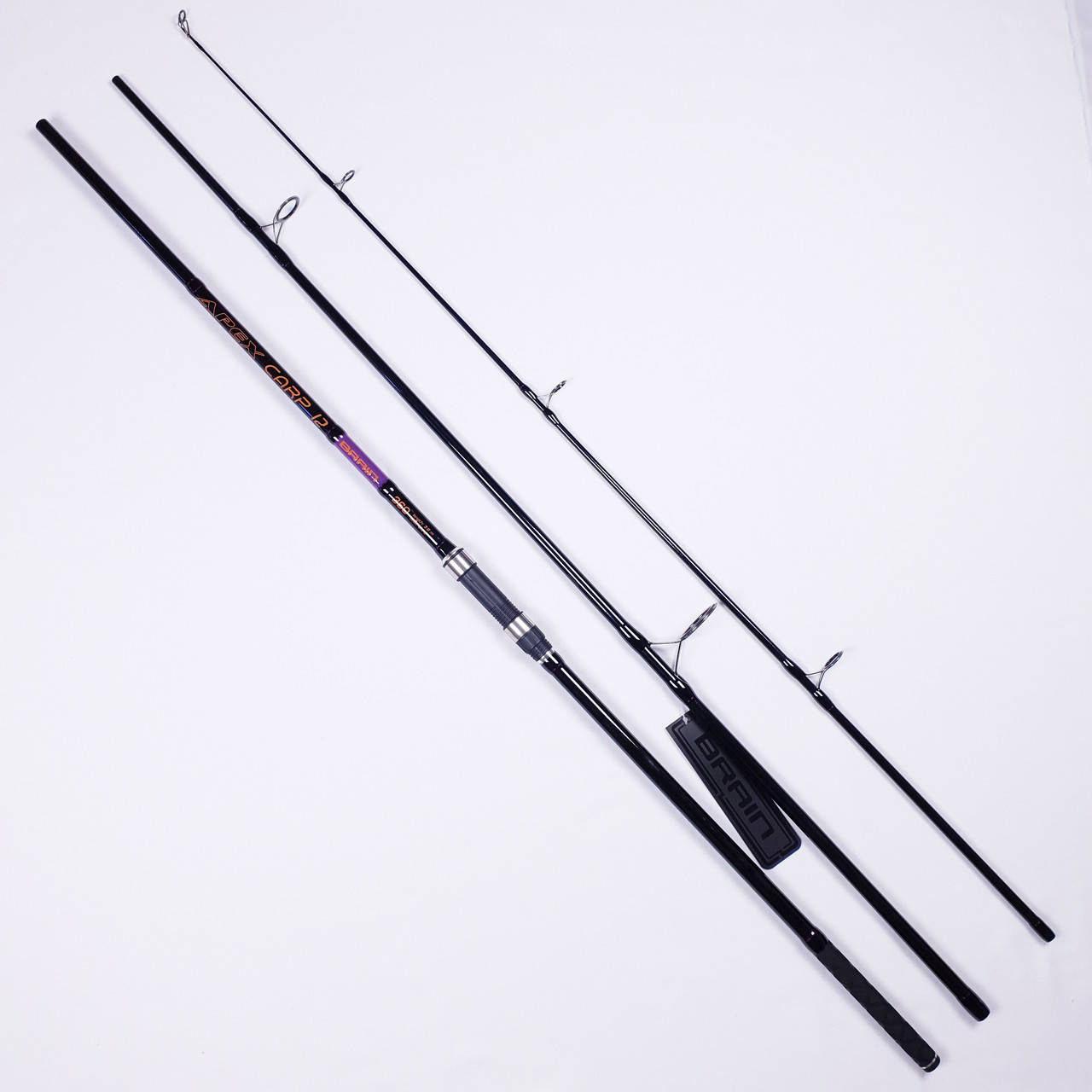 

Дальнобойное карповое удилище для дальнего заброса Brain Apex Carp 3.90m 4lbs, Черный