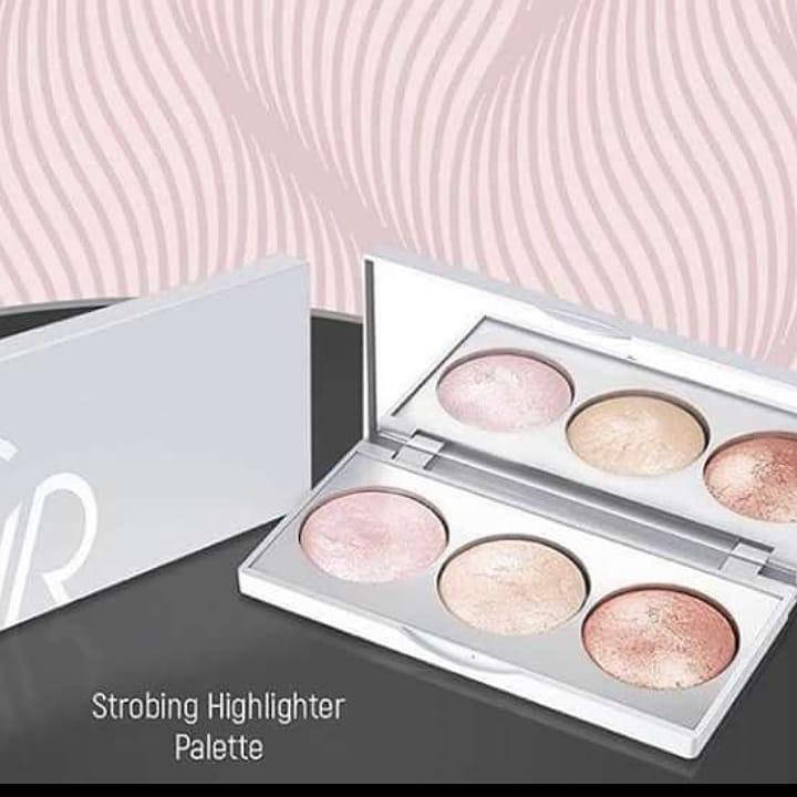 

Палетка хайлайтеров для стробинга Golden Rose Strobing Highlighter Palette