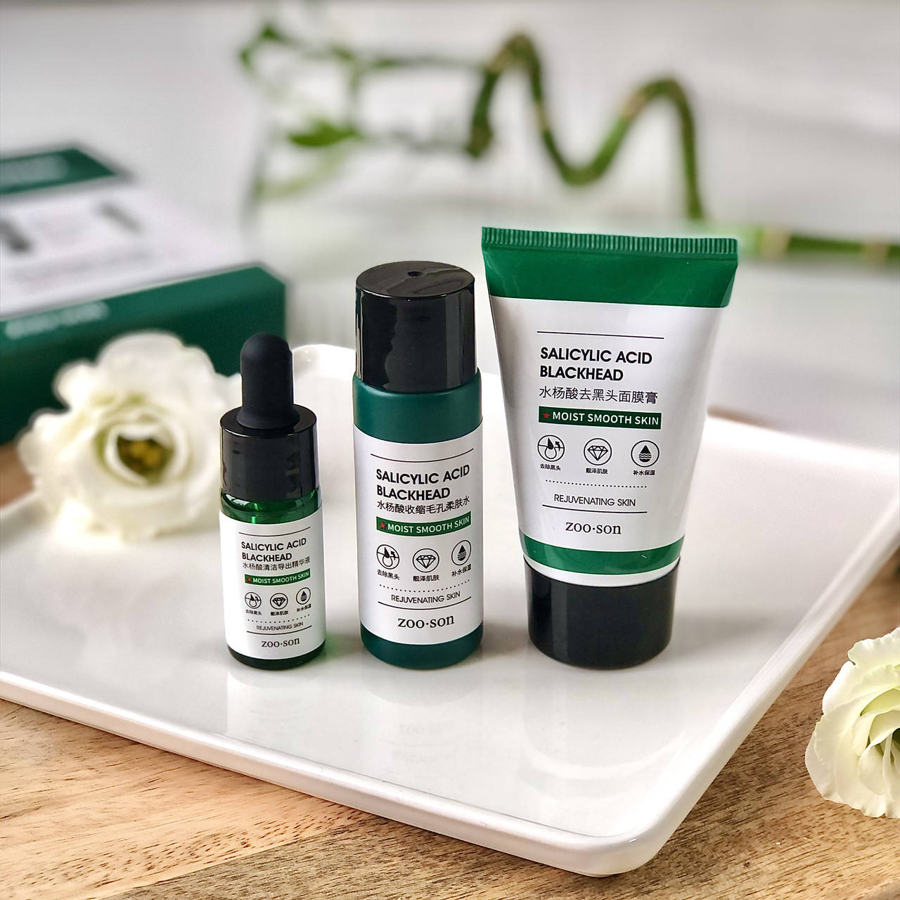 

Набор от черных точек zoo son с салициловой кислотой salicylic acid 3в1
