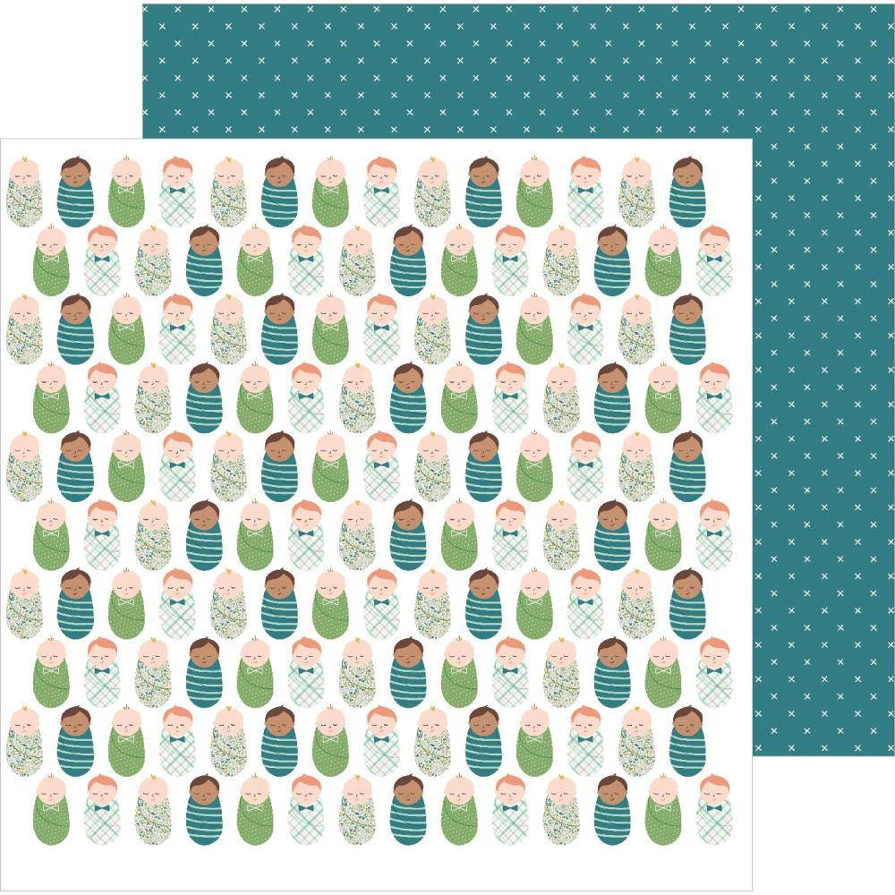

Папір двосторонній - Baby Love - Peek-A-Boo - Boy - Pebbles - 30x30