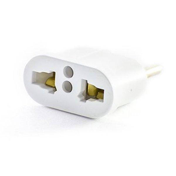 

Переходник с евро на американскую розетку (латунь) АБС DIFENG 10a 250V GAV 377