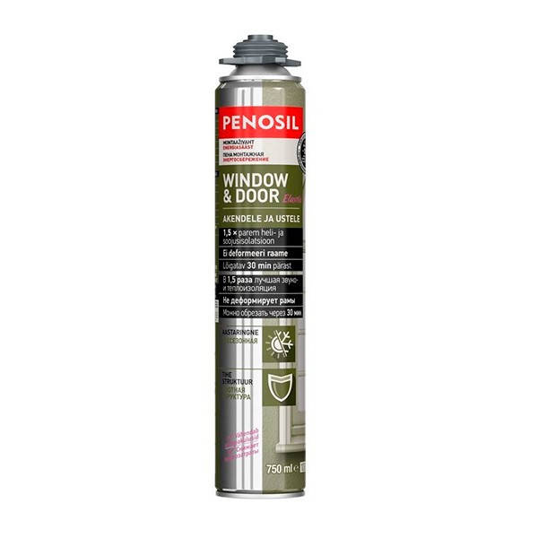 

Полиуретановая монтажная пена Window & Door Elastic Foam 750 ml