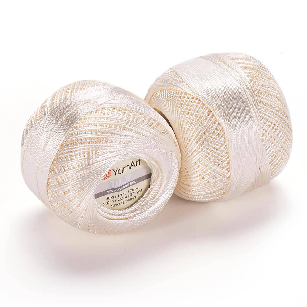 

Yarnart Tulip № 402 молочный