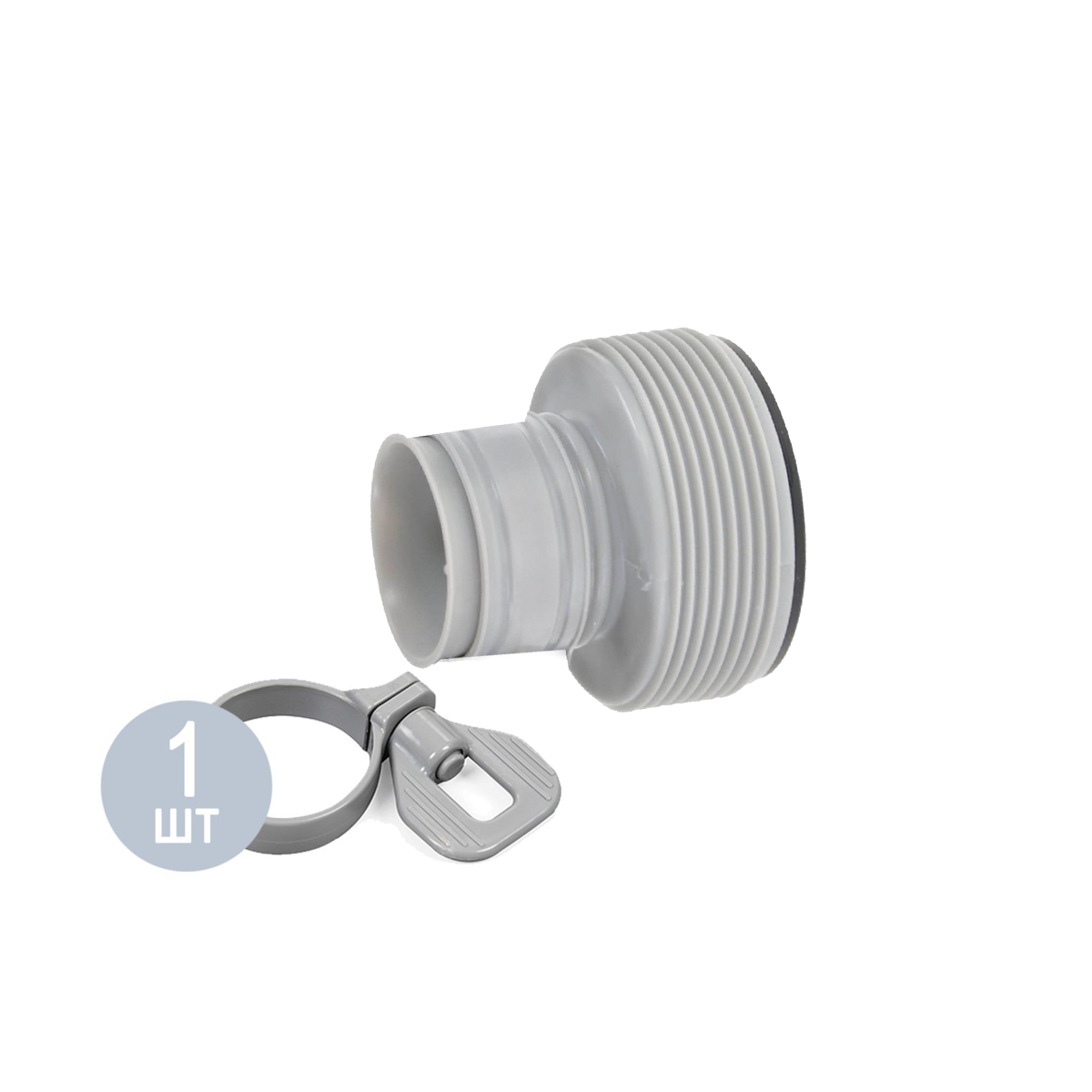 

Адаптер - переходник Intex 10722, для адаптирования шланга с 32 мм→38 мм, 1 шт ОРИГИНАЛ - 100%