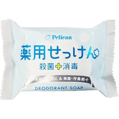

Мыло предотвращающее запах пота Pelican Medicated Deodorant Soap Pelican Soap Japan Medicated Deodorant Soap