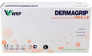 

Перчатки нитриловые без пудры DERMAGRIP, синие, 200 шт/1 уп, Голубой