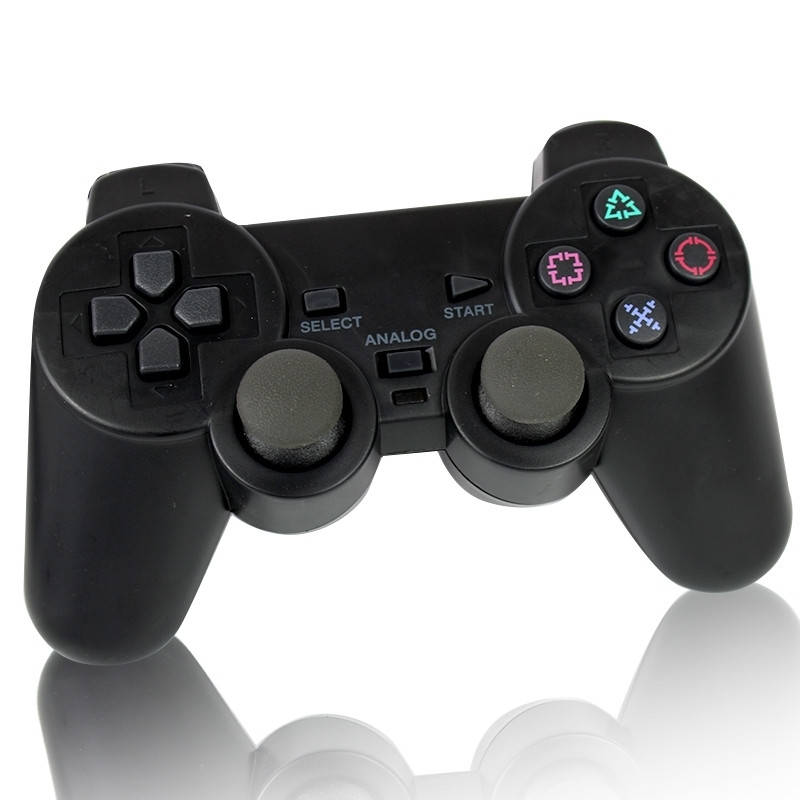

Джойстик проводной PS2 wire (PlayStation II) Dual Shock с виброотдачей для плейстейшн 2 130708, Черный