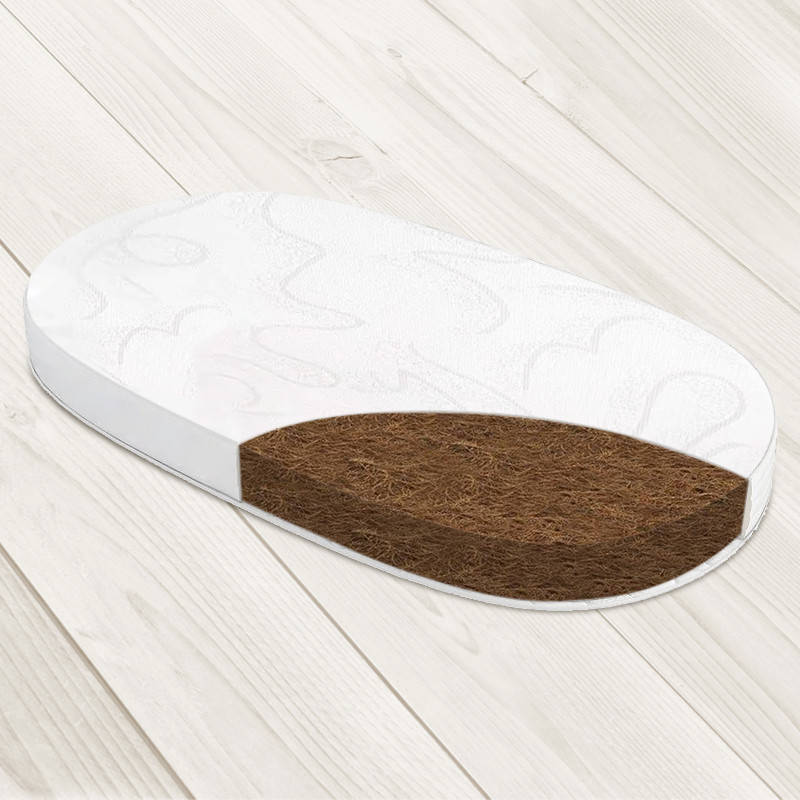 

Матрас детский овальный VIALL Eco BiCocos 122х71х6