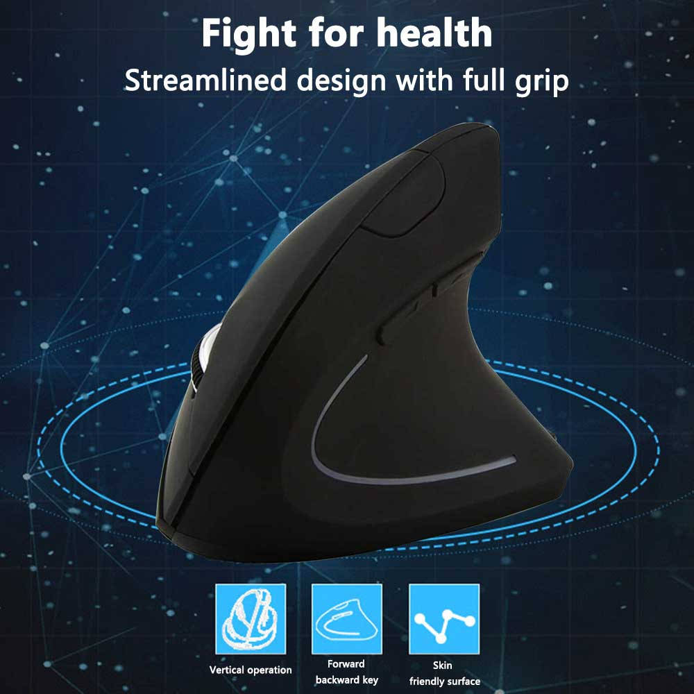 

Anker Vertical Ergonomic Mouse 2.4G Вертикальная компьютерная мышь, Черный