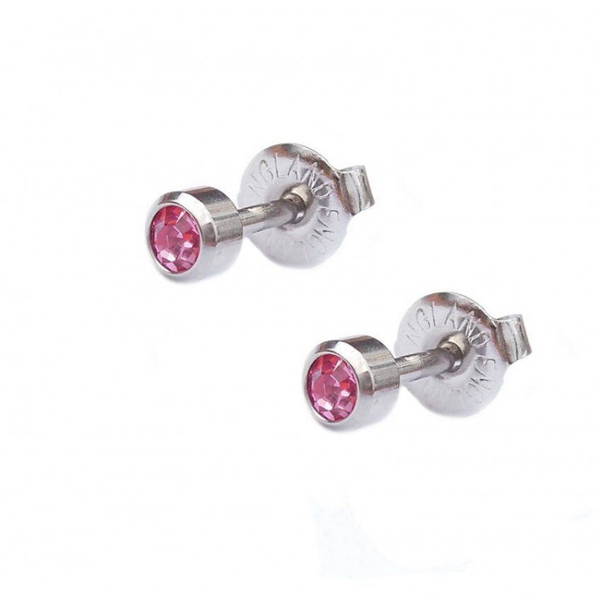 

Серьги Caflon Silver Гвоздики завальцованные средние в стальной оправе