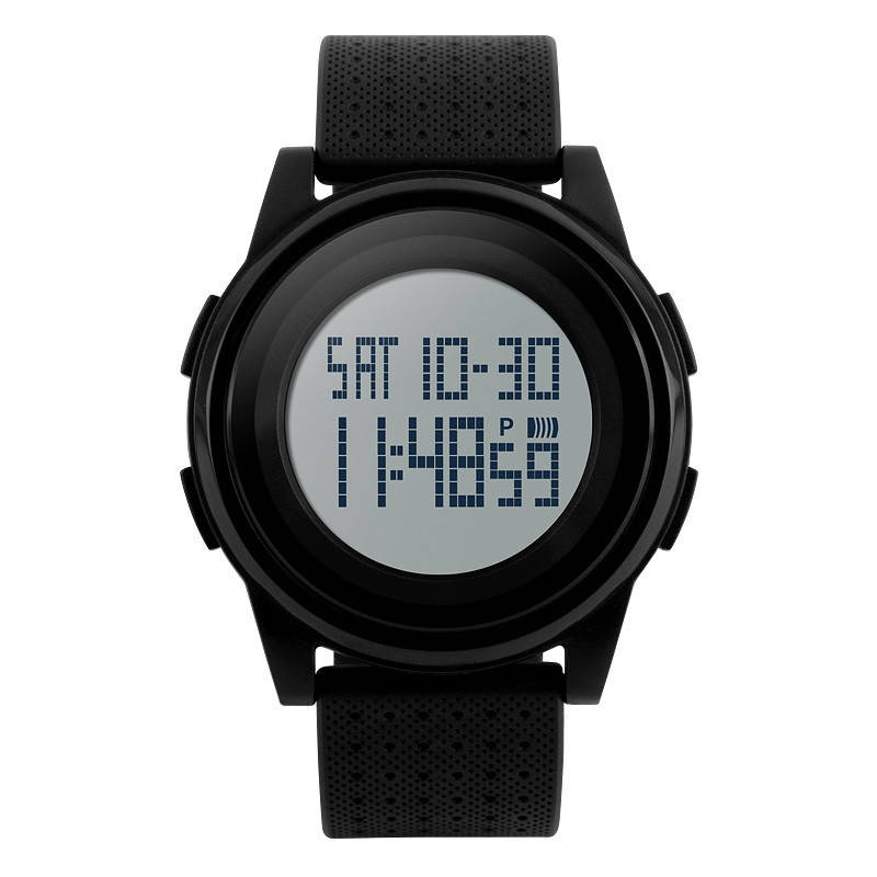 

Skmei 1206 Ultra New Черные с Белым циферблатом спортивные часы