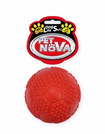 

Игрушка для собак Мяч футбольный с пищалкой Pet Nova 7 см