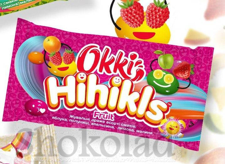 

Фруктові жувальні драже OKKI CANDY