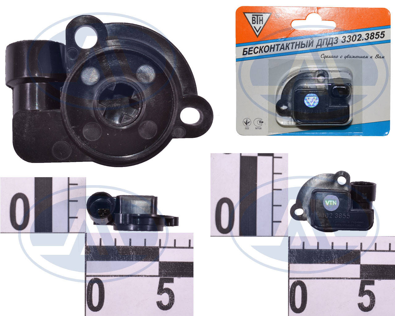 

Датчик положения дроссельной заслонки ВАЗ 2170, 2171, 2172 Приора DAEWOO до 2007 инжектор. 3302.3855 (ВТН)