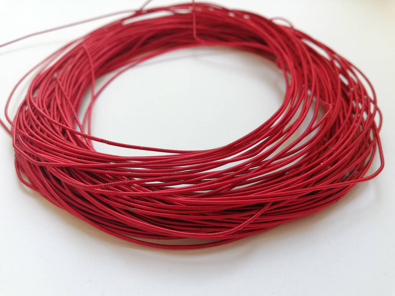 

Канитель жорстка 1 мм Red Індія 1 м