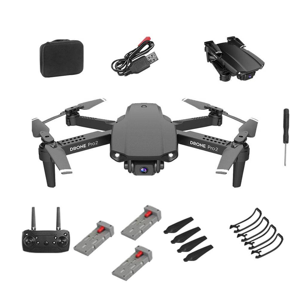 

Квадрокоптер E99 Pro 2 с FPV 4K и HD камерами + кейс Черный Три аккумулятора