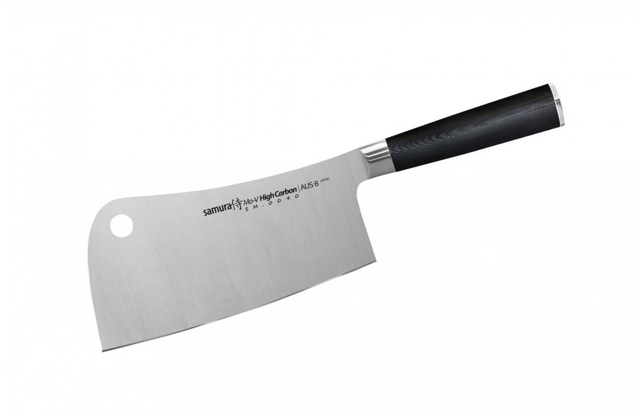 

Нож-топорик кухонный для мяса, 180 мм, Samura "Mo-V" (SM-0040)