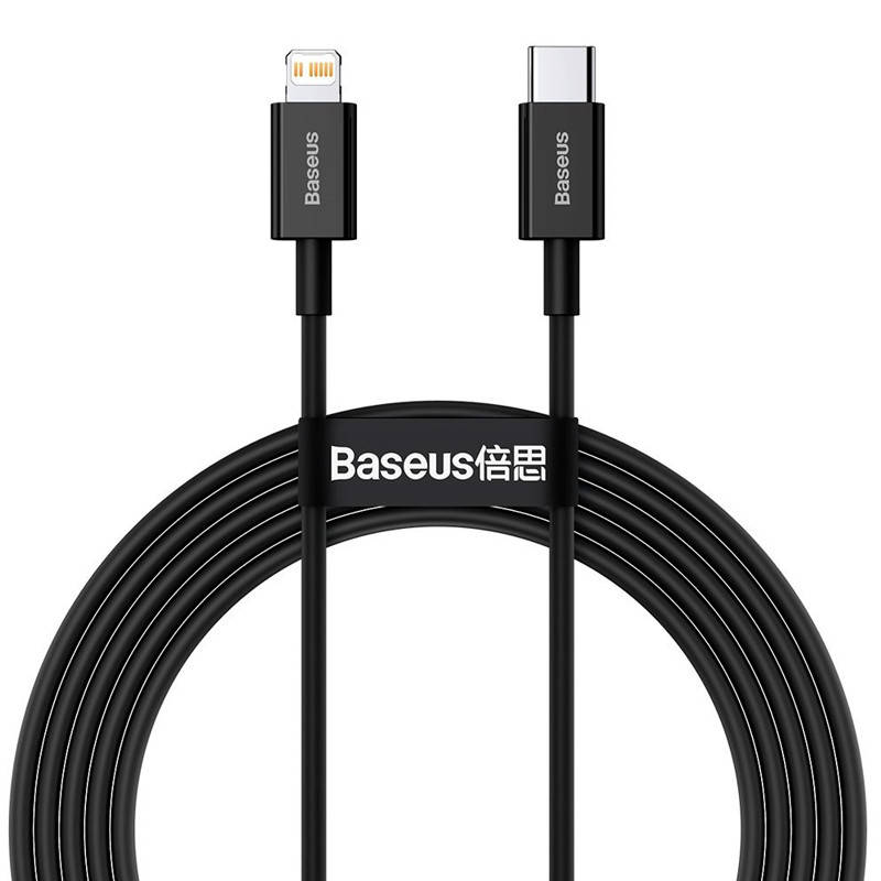 

Кабель Baseus Superior Series Type-C/Lightning 20W CATLYS-C01 Black 2m, Черный