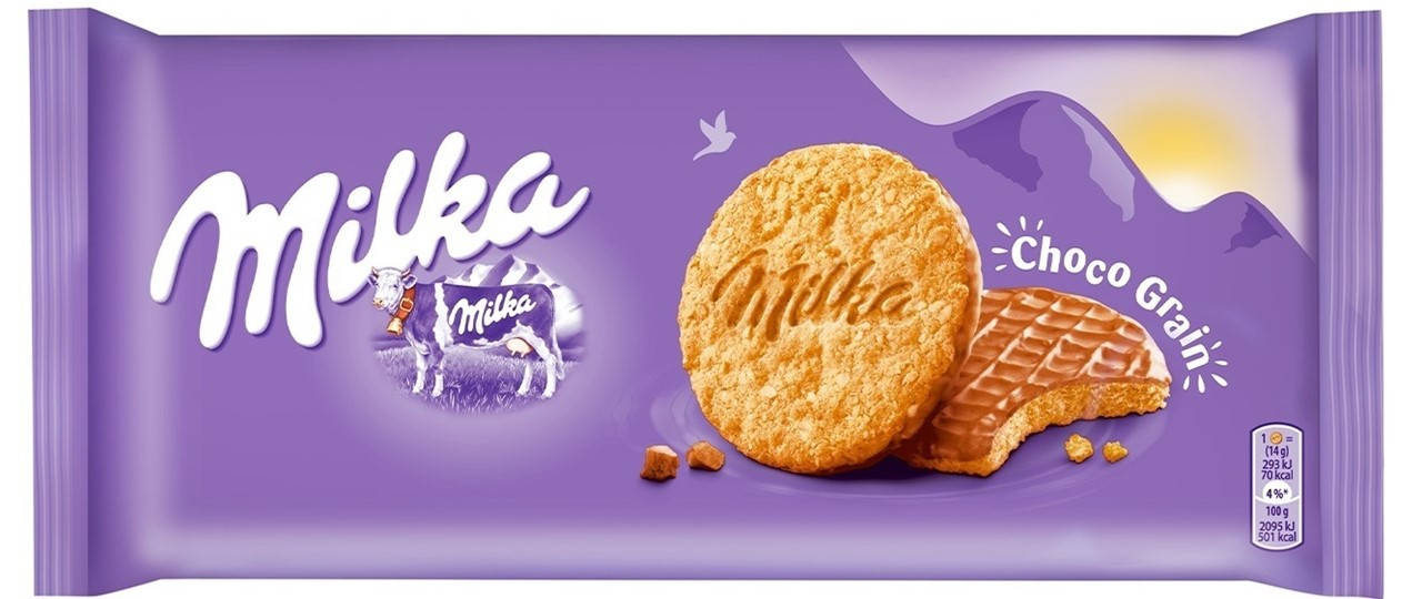 

Milka шоколадное печенье с злаками "Choco Grain" 168г