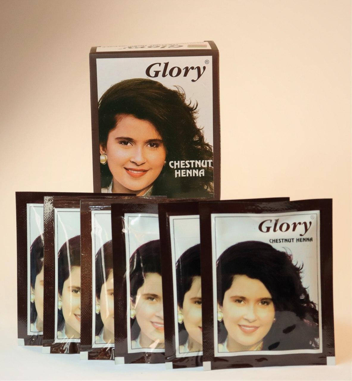 

Индийская хна GLORY HENNA (Chestnut) 100% закрашивание Новый завоз