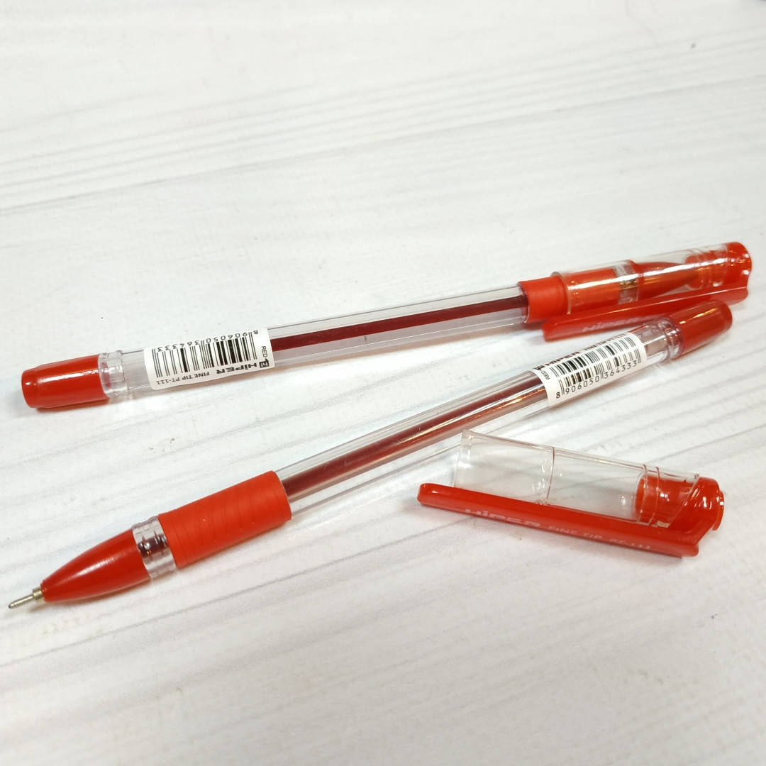 

Ручка масляная Hiper FineTip красная